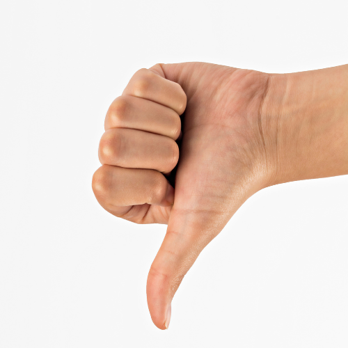 Thumbs down