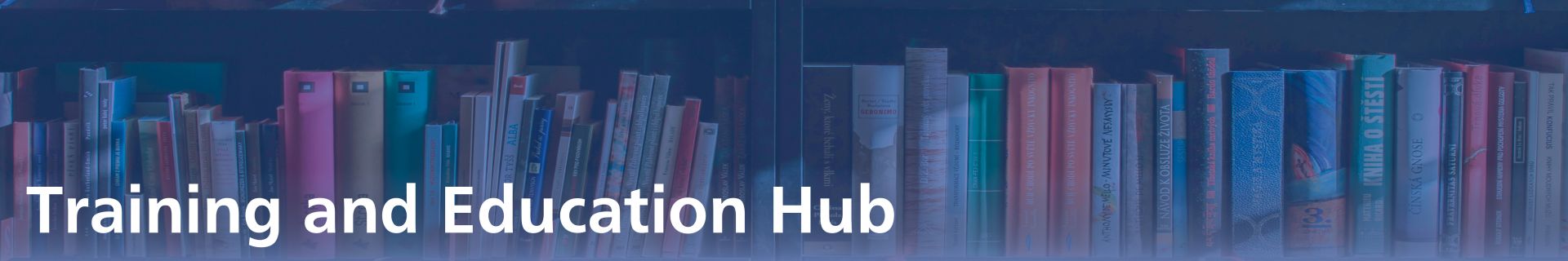 Training and Education Hub Training and Education Hub banner