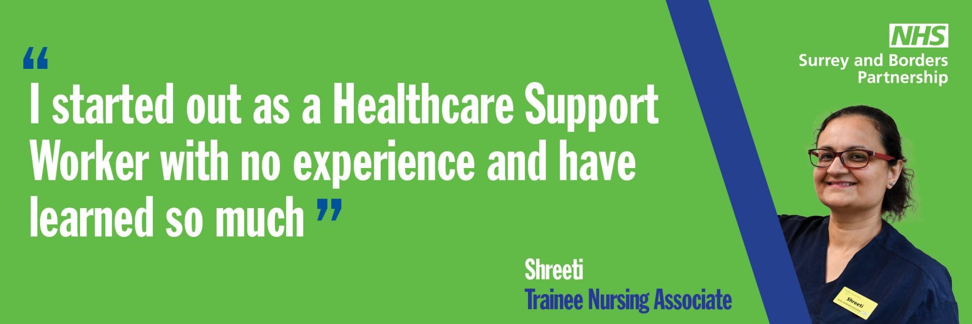 A member of staff quoting the benefits of working for our Trust