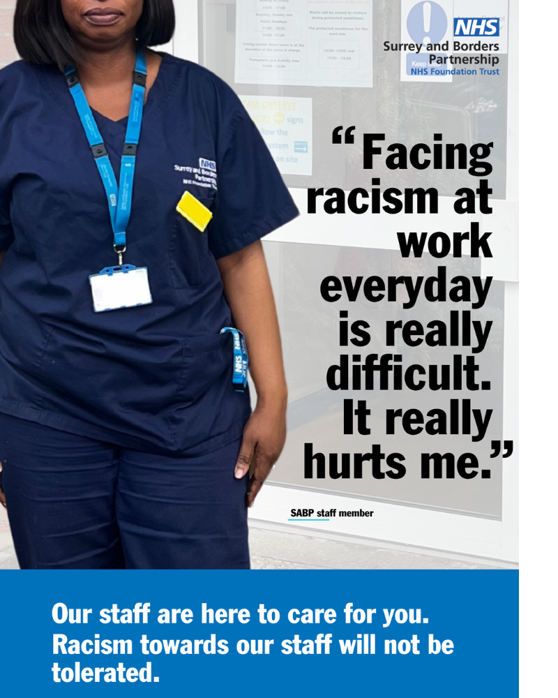 Version 1 of a anti racism poster 