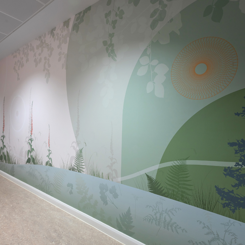 Artwork in the corridor